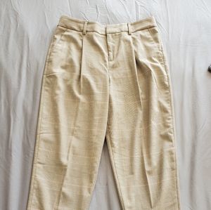 High waisted houndstooth trousers